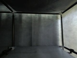 Armario ropero de tela gris y plastico