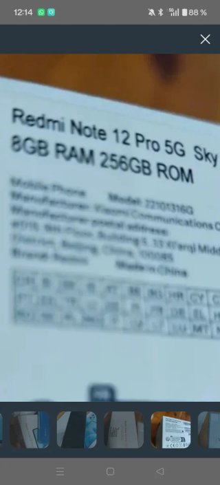 Redmi Note 12 Pro 5G 256GB Azul