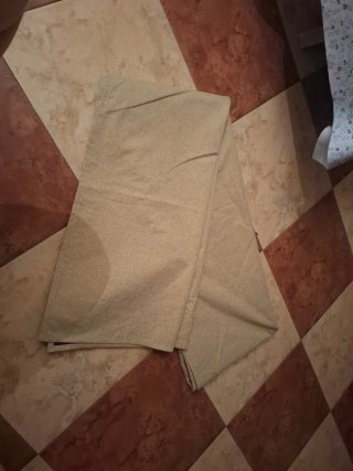 Cortina opaca 135x300cm beige/marrón