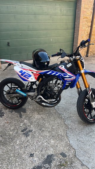 Rieju Supermotard Azul/Rojo/Blanco