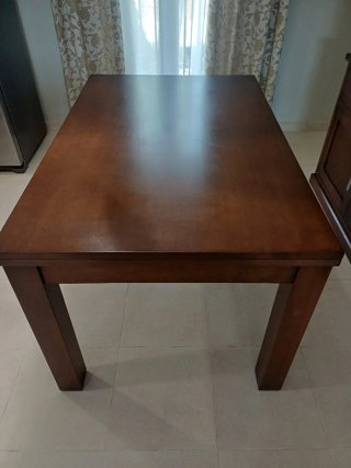 Mesa comedor extensible madera 140x90