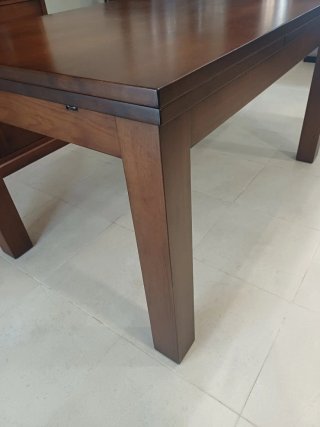 Mesa comedor extensible madera 140x90