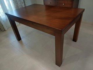 Mesa comedor extensible madera 140x90