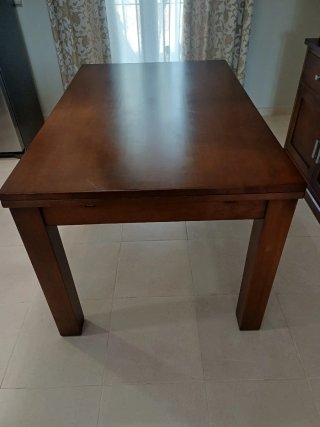 Mesa comedor extensible madera 140x90