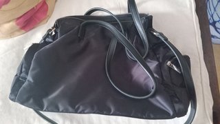 Bolso Negro y Morado