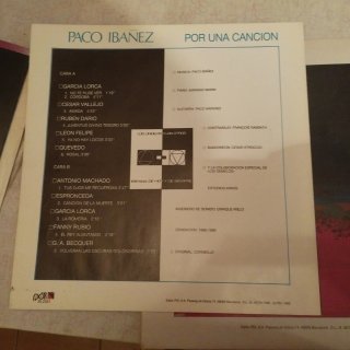 Disco LP Paco Ibáñez Por una Canción