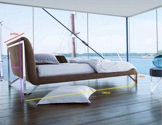 Cama Roche Bobois 180x200 -modelo LIGHT LIT
