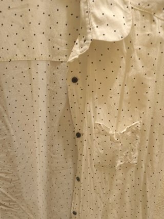 Camisa blanca lunares Mango