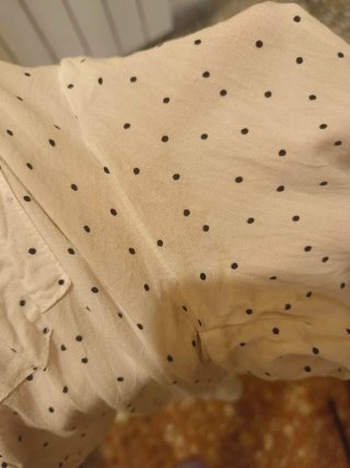 Camisa blanca lunares Mango