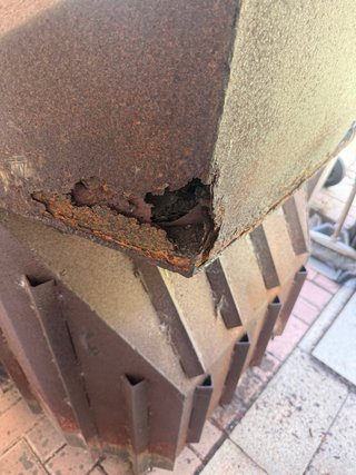 Chimenea Hierro Forjado Puertas Cristal