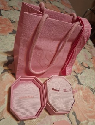 Caja Swarovski Rosa Vacía para Pendientes