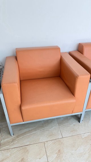 Sillones Naranja Diseño Moderno