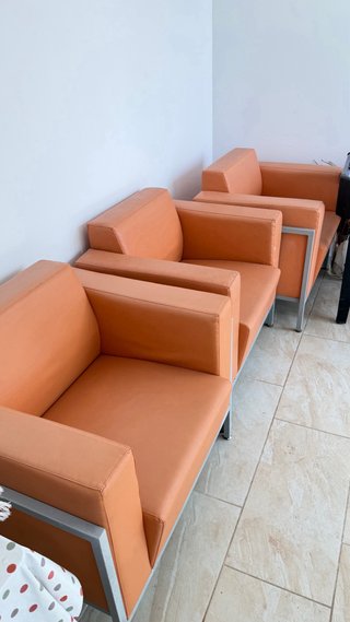 Sillones Naranja Diseño Moderno