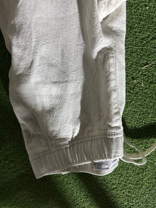 Pantalones de lino blancos
