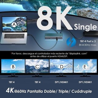 Dock Thunderbolt 4 WAVLINK 15en1 NUEVO