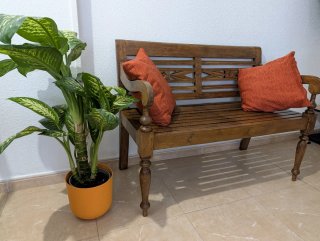 Banca de madera para exterior