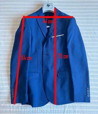 Abito completo uomo blu taglia 44 slim