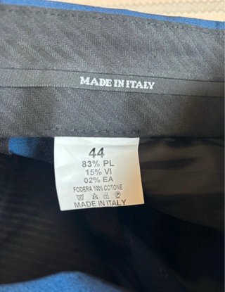 Abito completo uomo blu taglia 44 slim