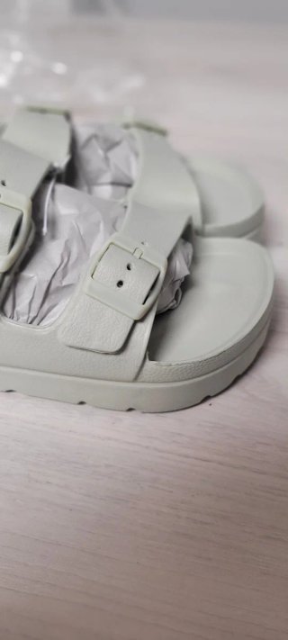 Sandalias plataforma goma verde t.38