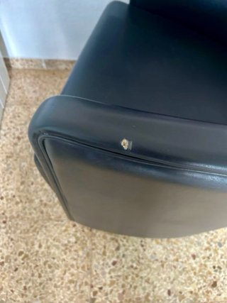 Butaca piel negra