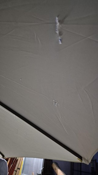 Sombrilla Excéntrica Aluminio Giratoria Gris 245cm