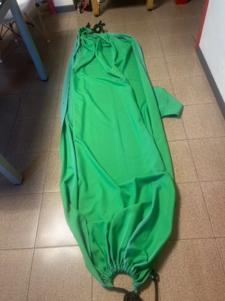 Amaca ikea con supporto in tessuto e metallo