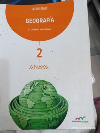 Geografía, 2 Bachillerato