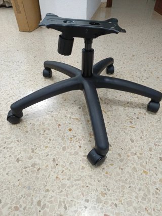 Base Silla Oficina Negra Metal