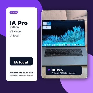 Macbook Pro 16 2021 M1 MAX 10C 32GB 1TB SSD IA Pro