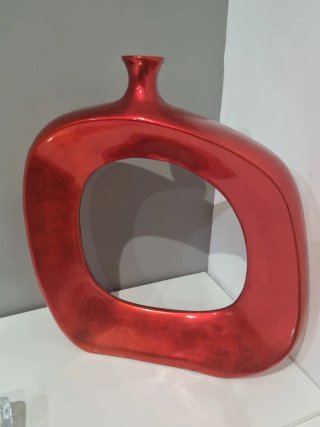 Jarrón Decorativo Rojo