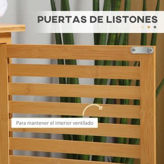 Mueble Armario para Debajo del Lavabo de Bambú