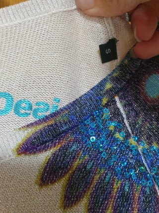 Jersey Desigual Talla S Flores