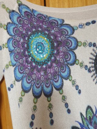 Jersey Desigual Talla S Flores