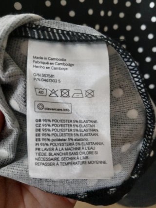Vestito corto H&M pois