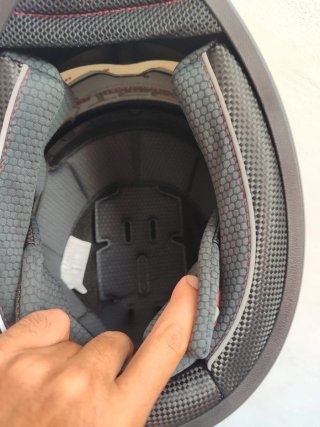 Casco Moto Integral Talla M Negro Carbono