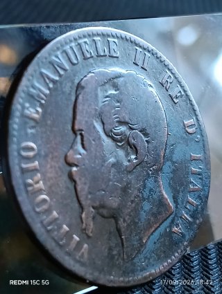 ✳️Moneda Antigua Vittorio Emanuele II Italia 1866