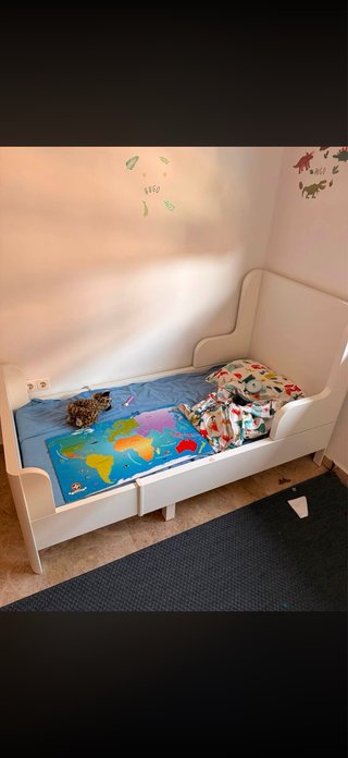 Cama infantil evolutiva blanca
