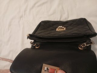 Bolso Guess Rosa y Dorado