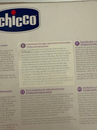 Esterilizador de biberones Chicco