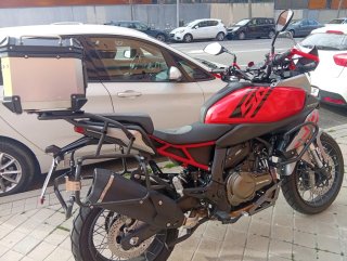 QJ Motor 600 SRT SX Roja/Plata