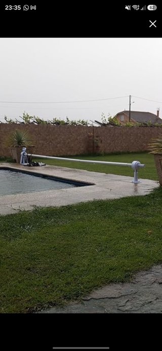 Enrollador Cubierta Piscina Metal/Plástico