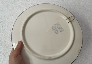 Plato Ceramar Spain jilgueros y cardos 31 cm