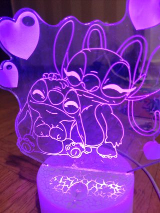 Lámpara LED Stitch Acrílico