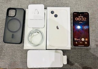 iPhone 13 mini 256 GB Blanco + caja + funda