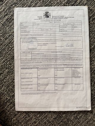 Papeles de barco solo documentación