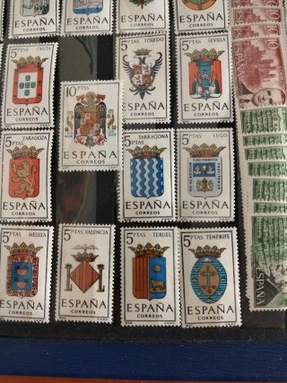 21 Sellos España Escudos Provincias Años 60ć