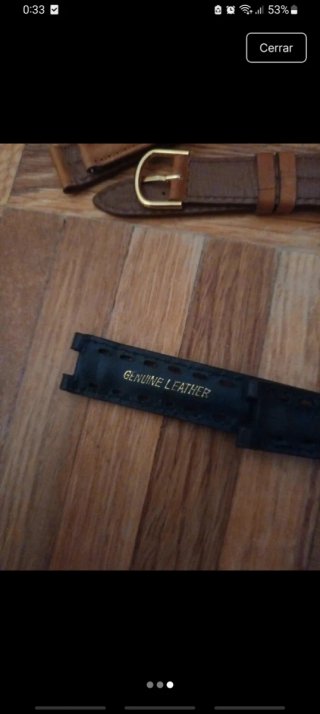 Lote de 4 correas para reloj