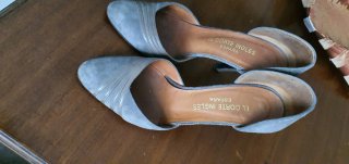 Zapatos de salón ante gris El Corte Inglés