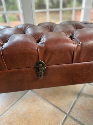 Banqueta baúl almacenamiento estilo vintage