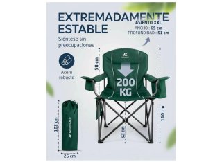 Silla Camping Plegable NORDMUT Verde